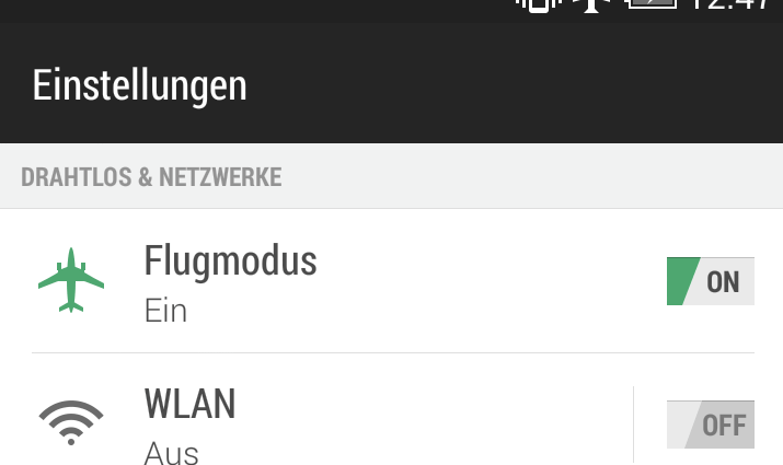 Die Angst vor dem Flugmodus