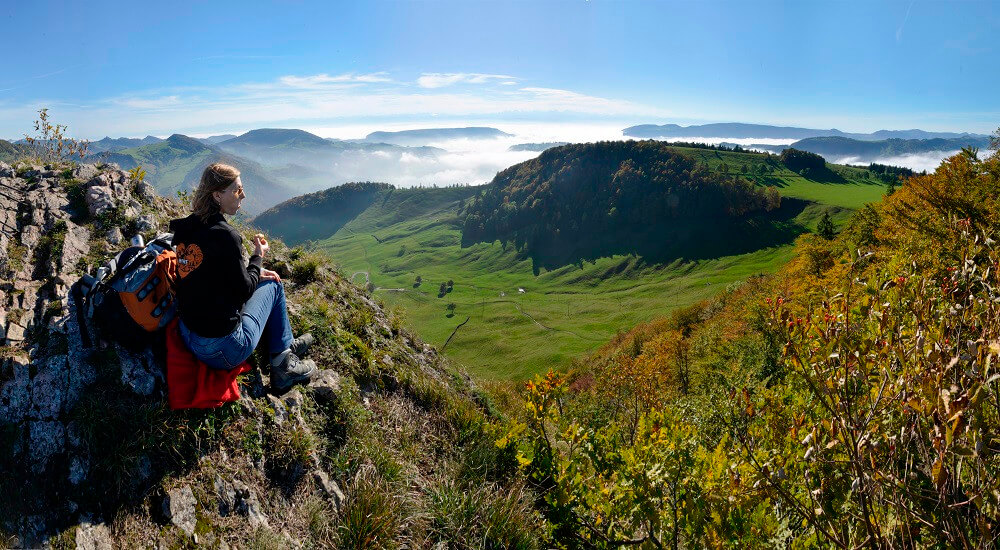 Das ist die Aussicht vom Vogelberg