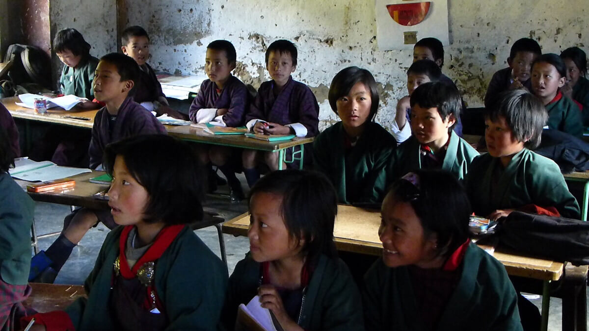 Schule in Bhutan