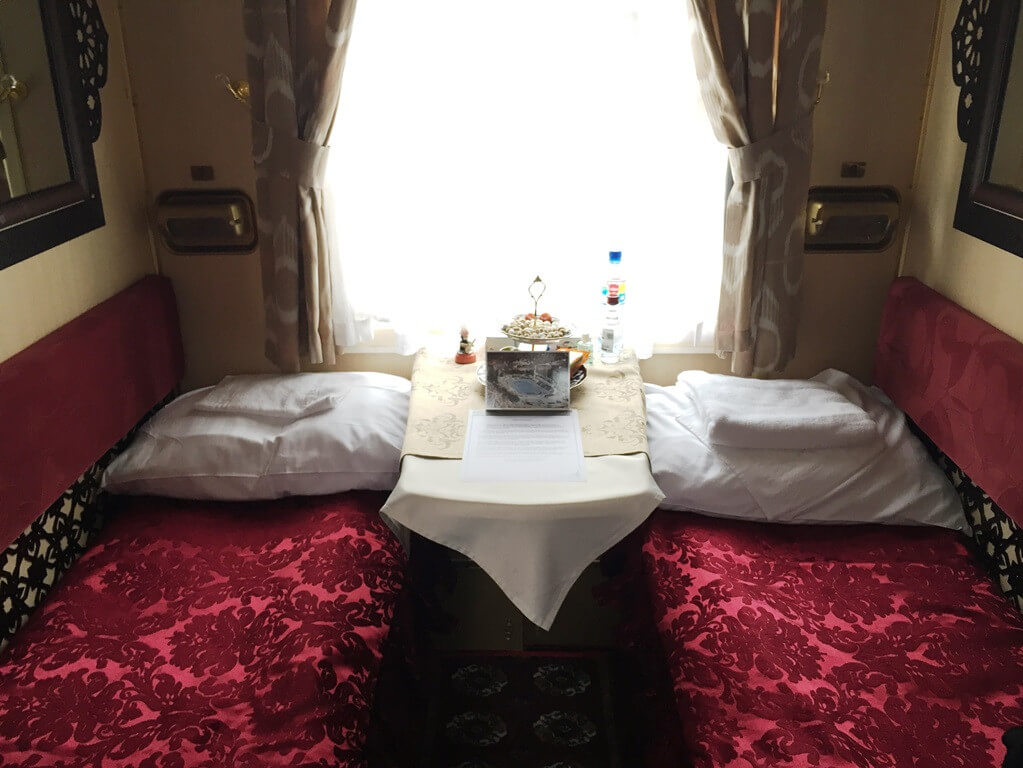 usbekistan-orient silk road express abteil bett