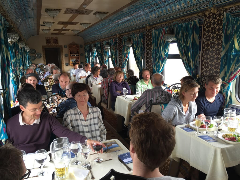 usbekistan orient silk road express speisewagen