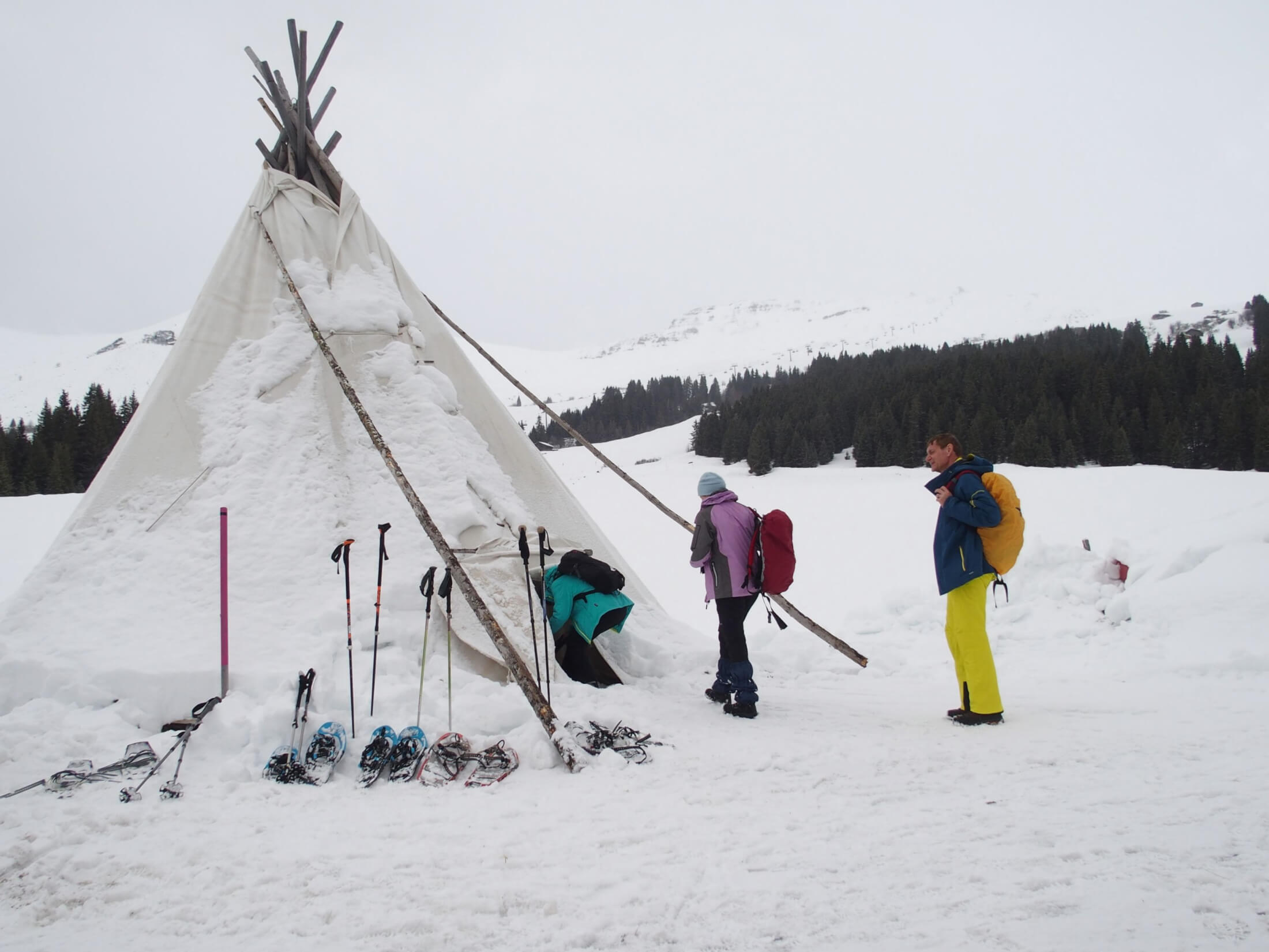 schneeschuh schneeschuhwanderung winter natur tippi