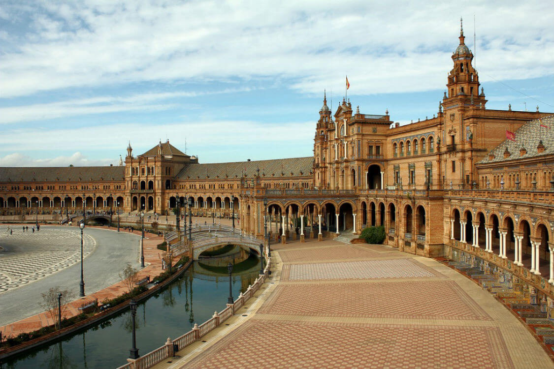 plaza-de espana sevilla spanien ferien