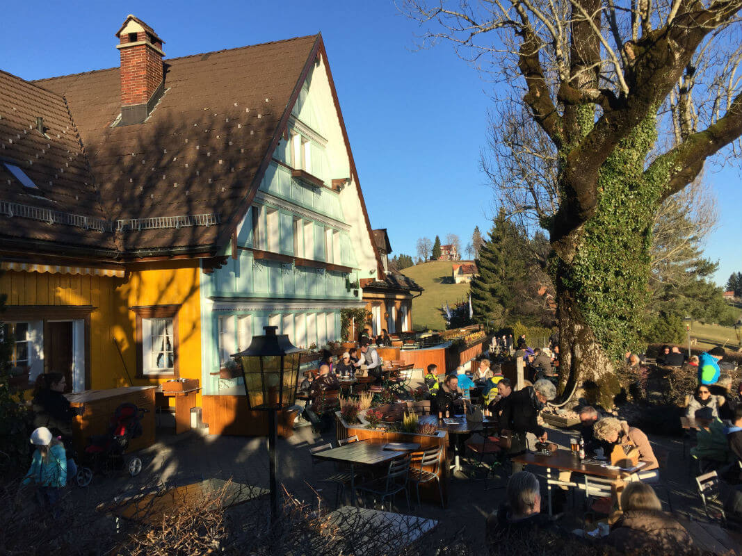 Terrasse Schweiz Beiz Restaurant Appenzell