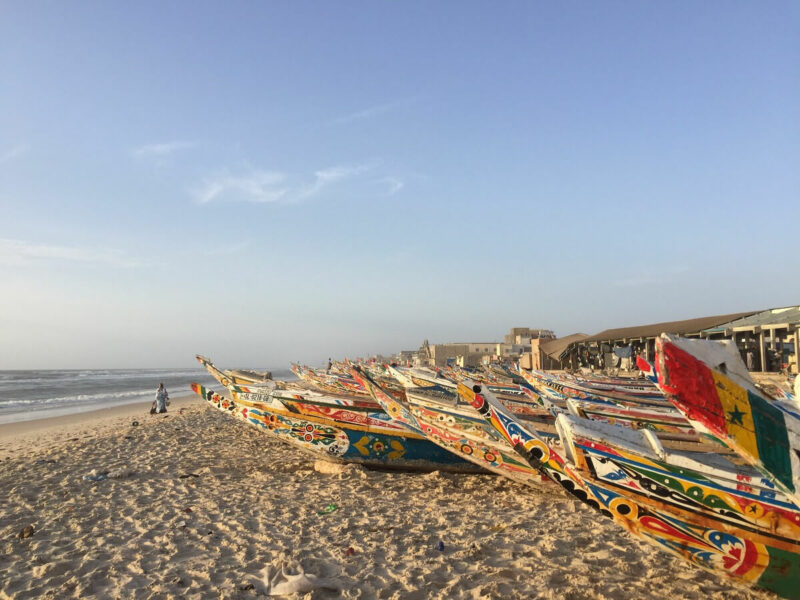 Senegal Strand Fischerboote
