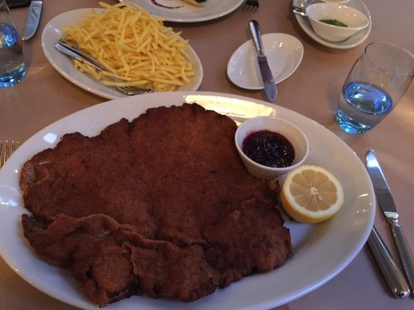 Blaue Ente Wienerschnitzel