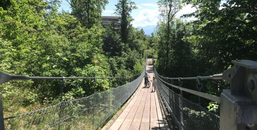 Geheimtipp am Zürichsee: Die schwankende Hängebrücke von Meilen