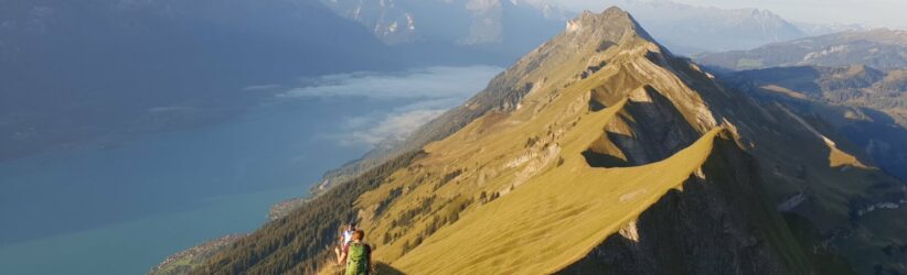 Auf dem Grat zwischen Brienzer Rothorn und Harder Kulm