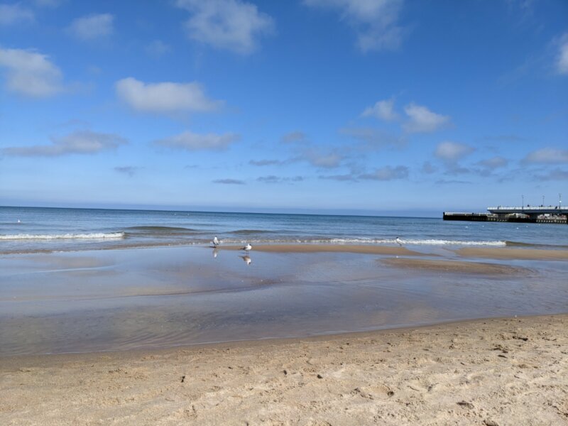 Langer Sandstrand in Kolberg