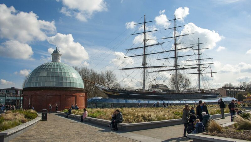 Der Dreimaster Cutty Shark in Greenwich