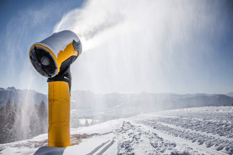 Schneekanone mit Propeller