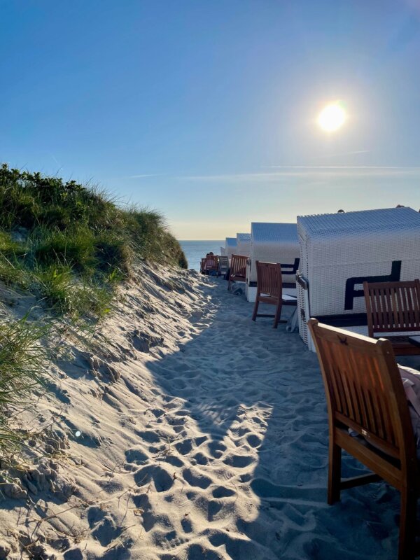 Strandkorb-Idylle auf Sylt.