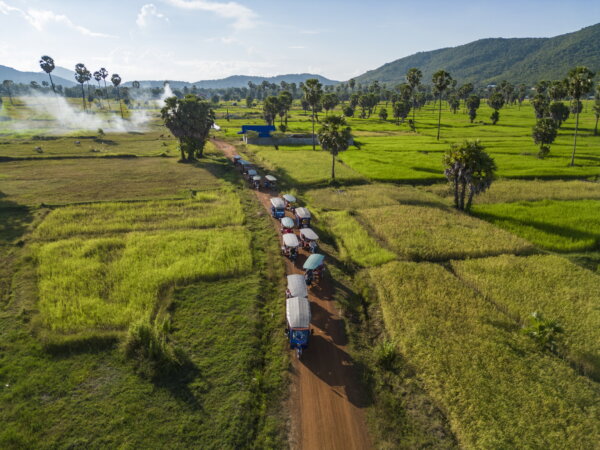 Die Reisfelder Vietnams mit Tuk-Tuks erkunden. Foto: Thurgau Travel