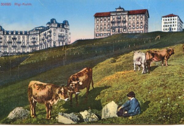 So viele Hotels gab es einmal auf Rigi Kulm © Rigi Bahnen