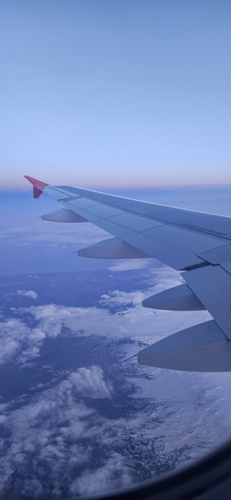 Bild aus Flugzeugfesnter