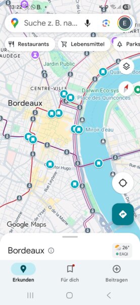 Google Maps Bordeaux