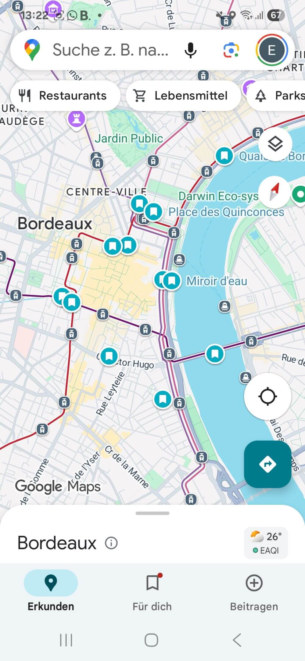 Travel-Hacks: Google Maps Bordeaux