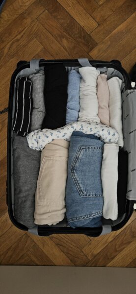 Packtipp: Kleidung rollen
