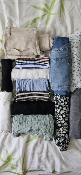 Packtipp: Kleidung rollen