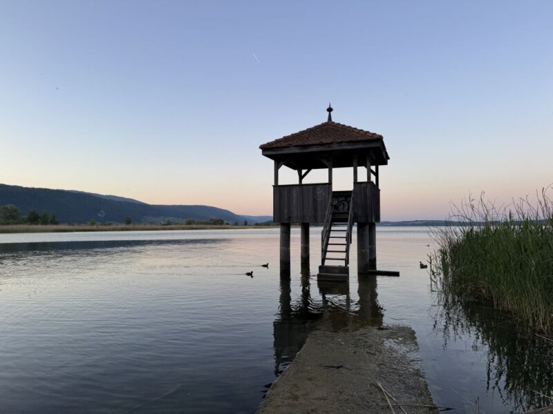 Seekajak Holzpavillon