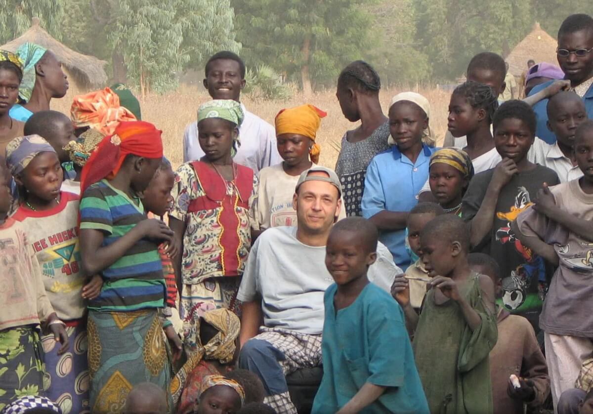 Beim Besuch in Tschad galt Roland Bigler als Attraktion.