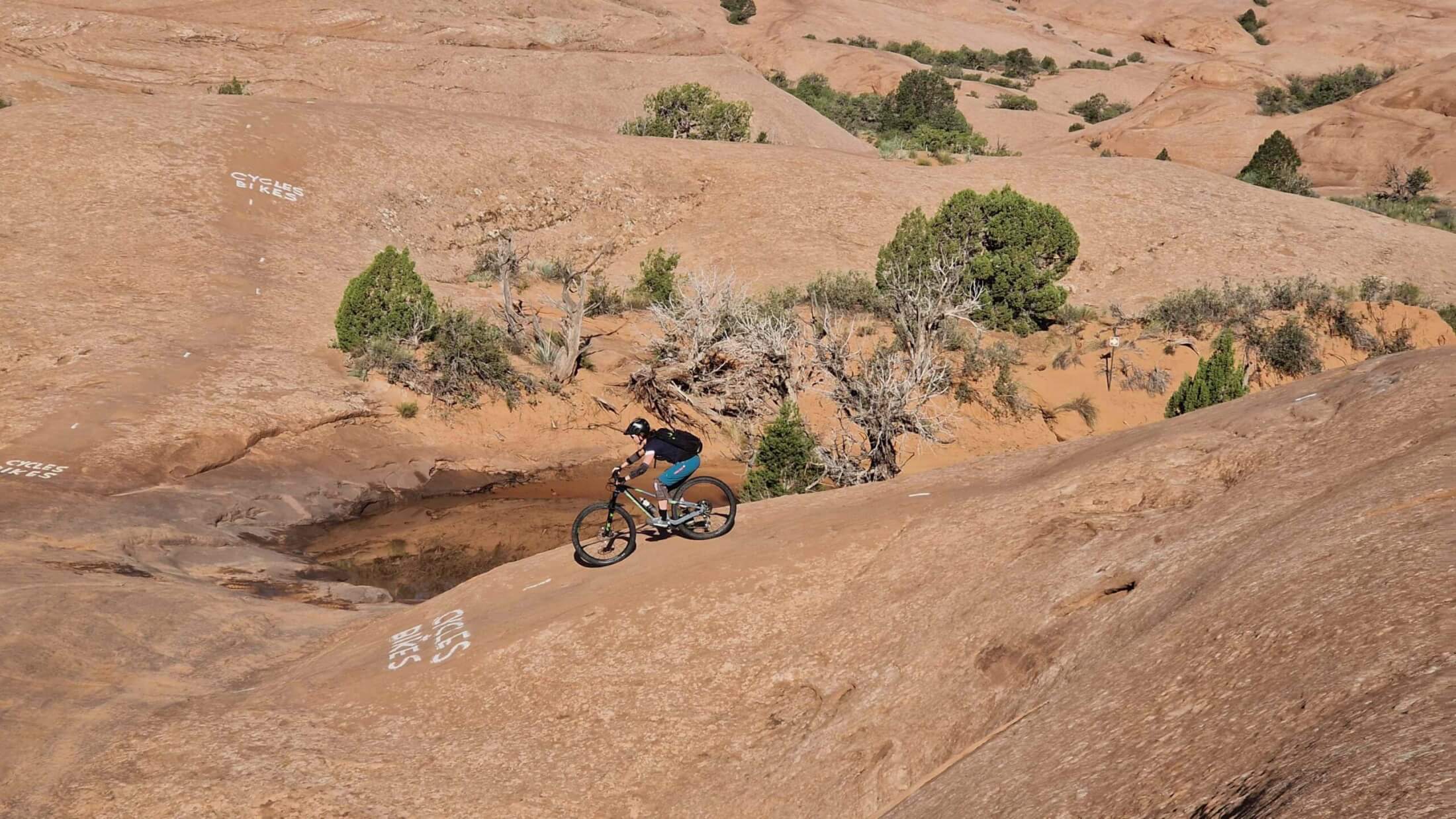 Auf dem Slickrocktrail