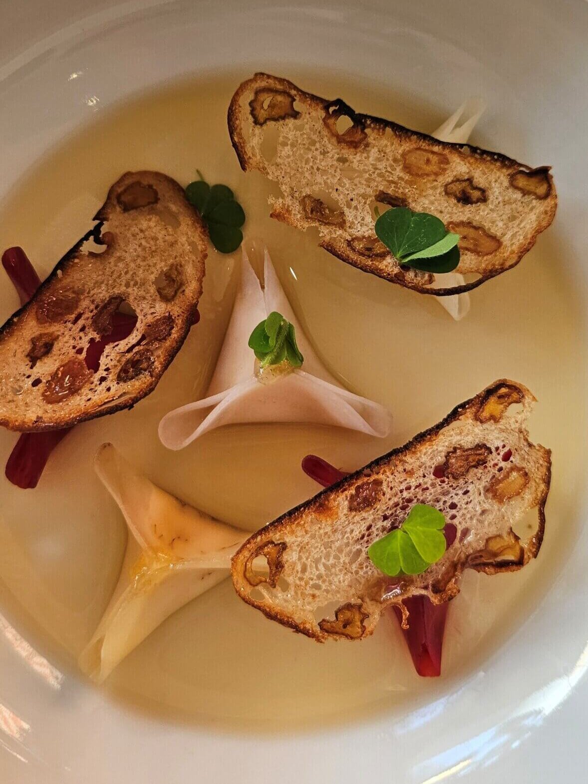 Essen in der Villa Castagnola