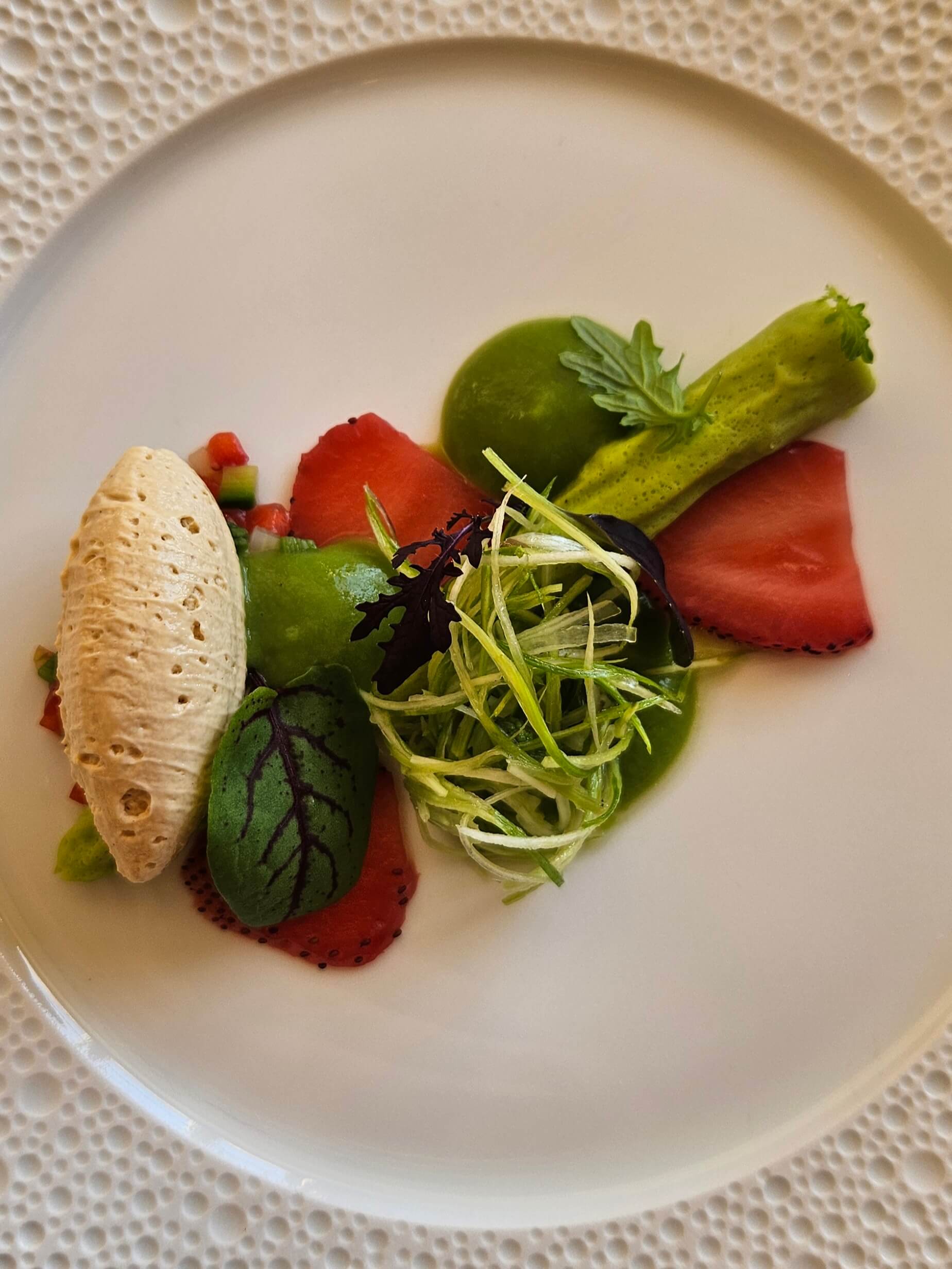 Essen in der Villa Castagnola