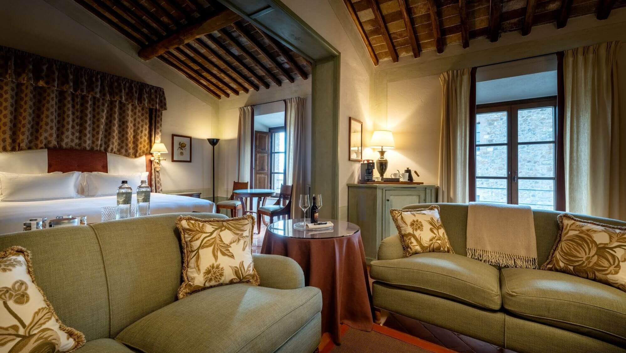 Zimmer im Castello di Banfi.