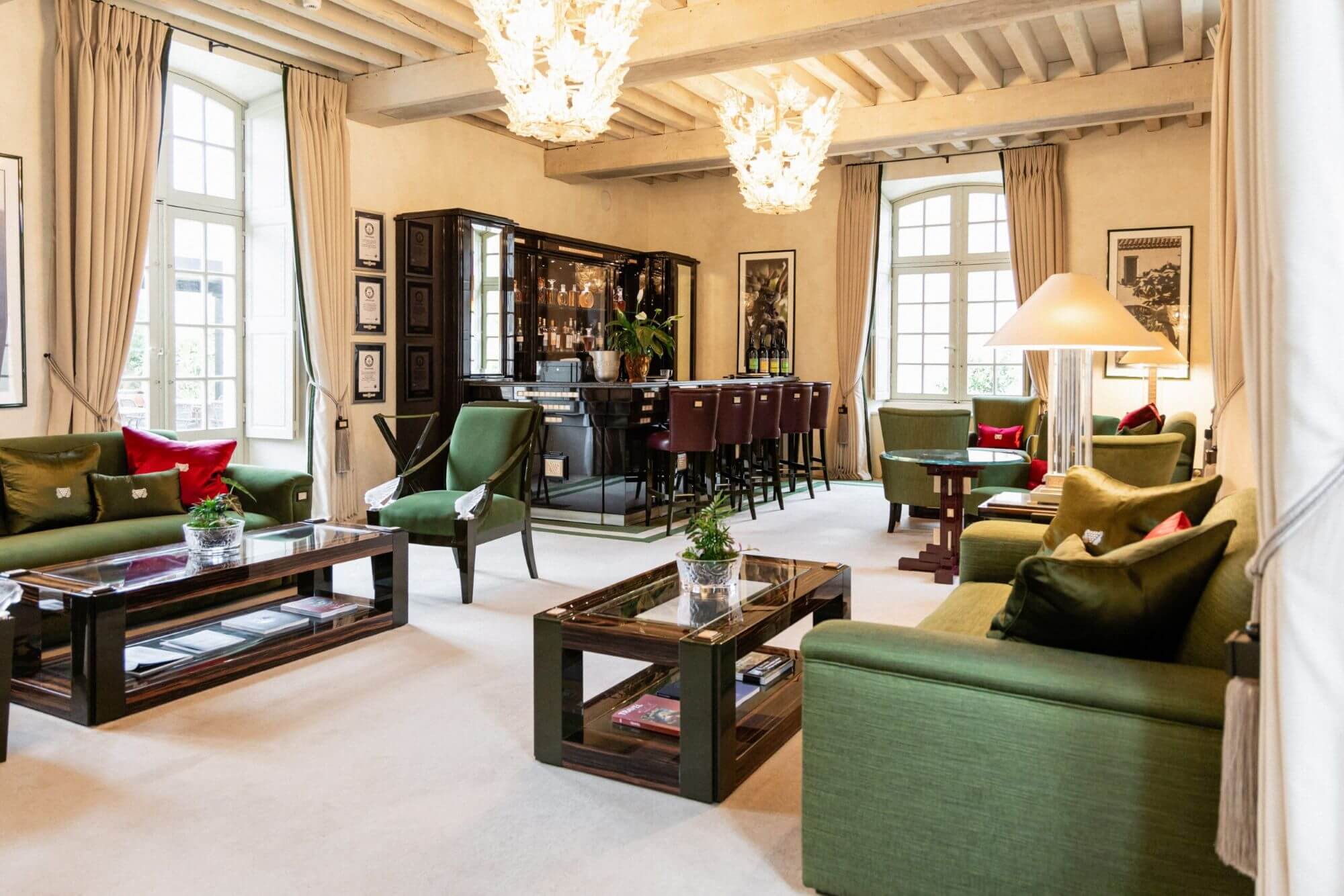 Lounge im Chateau Lafaurie Peyraguey