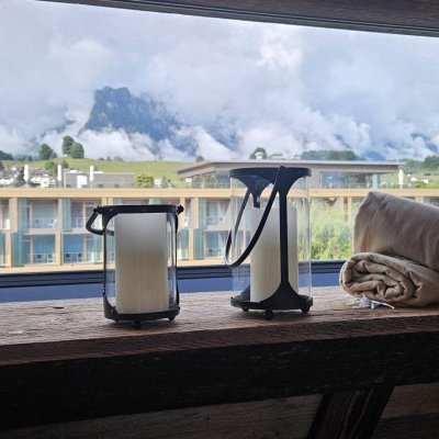 Ausblick aus der Wellness Suite im Deltapark Vitalresort