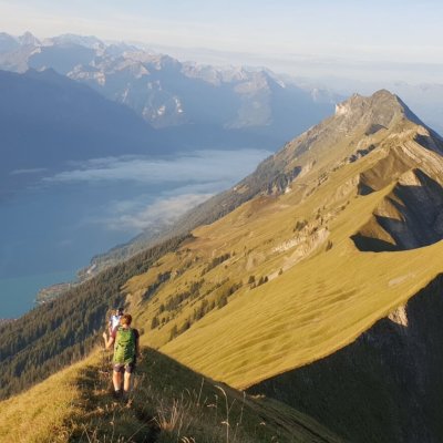 Auf dem Grat zwischen Brienzer Rothorn und Harder Kulm